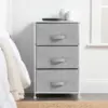 Steel Top and Frame Storage Dresser Tower   Fabric Drawers for Bedroom, Living Room, or Bathroom - Holds Clothes, Accessories 4