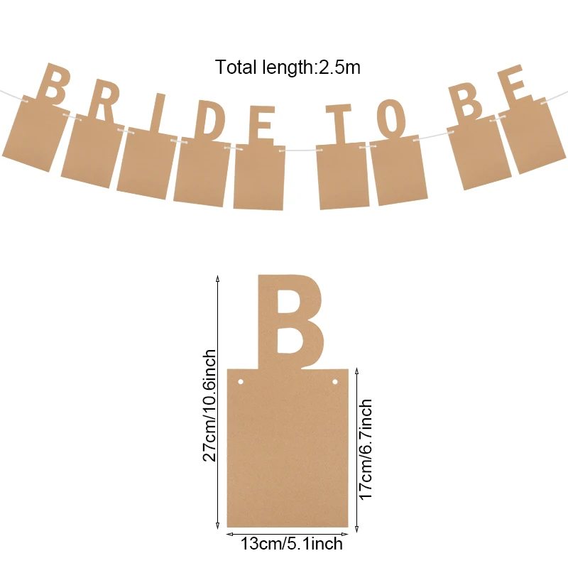 1Set Bride To Be Photo Banner Garland Flags for Bachelorette Hen Party Wedding Bridal Shower Engagement Decoration Supplies