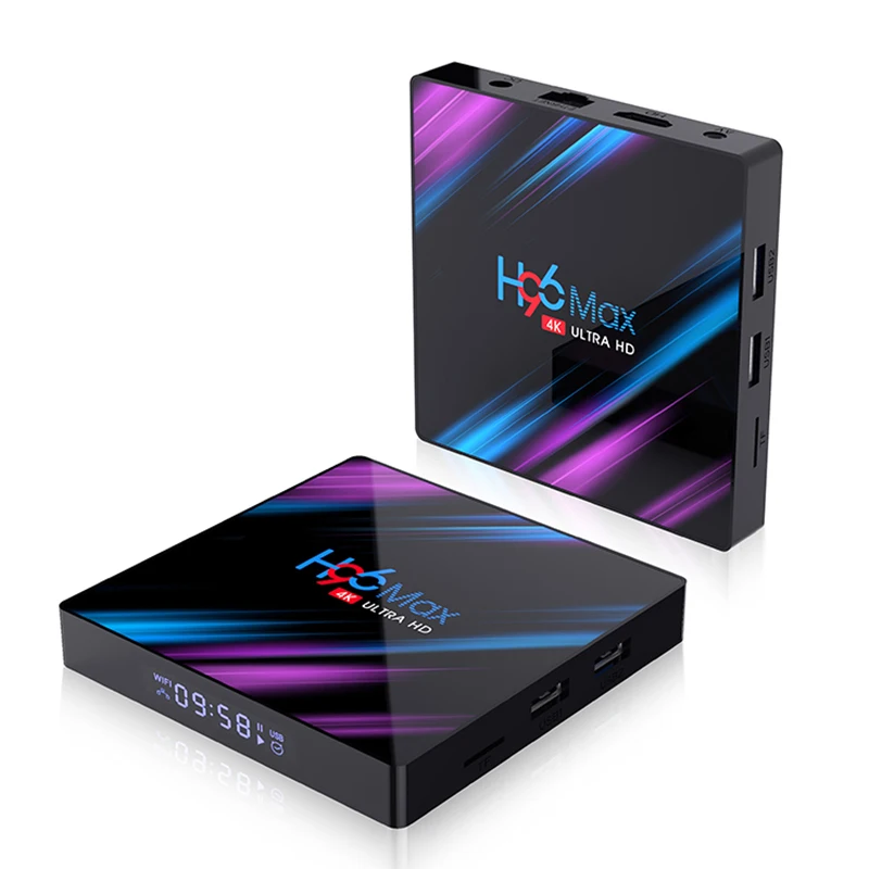 

ТВ-приставка RK3318 H96 Max, 4 + 64 ГБ, Android 10, Wi-Fi, 4K, BT, 100 м
