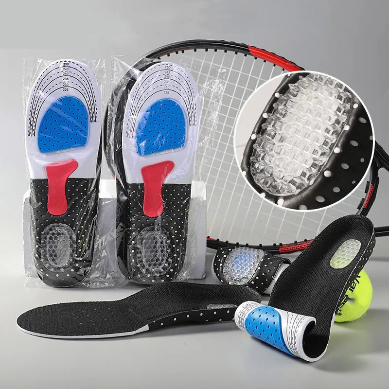 Orthopedic Insoles for Man Women Memory Foam Cushion Gel Insole Silicone Arch Support Pads Sport Shoe Pad Soft Running Insert