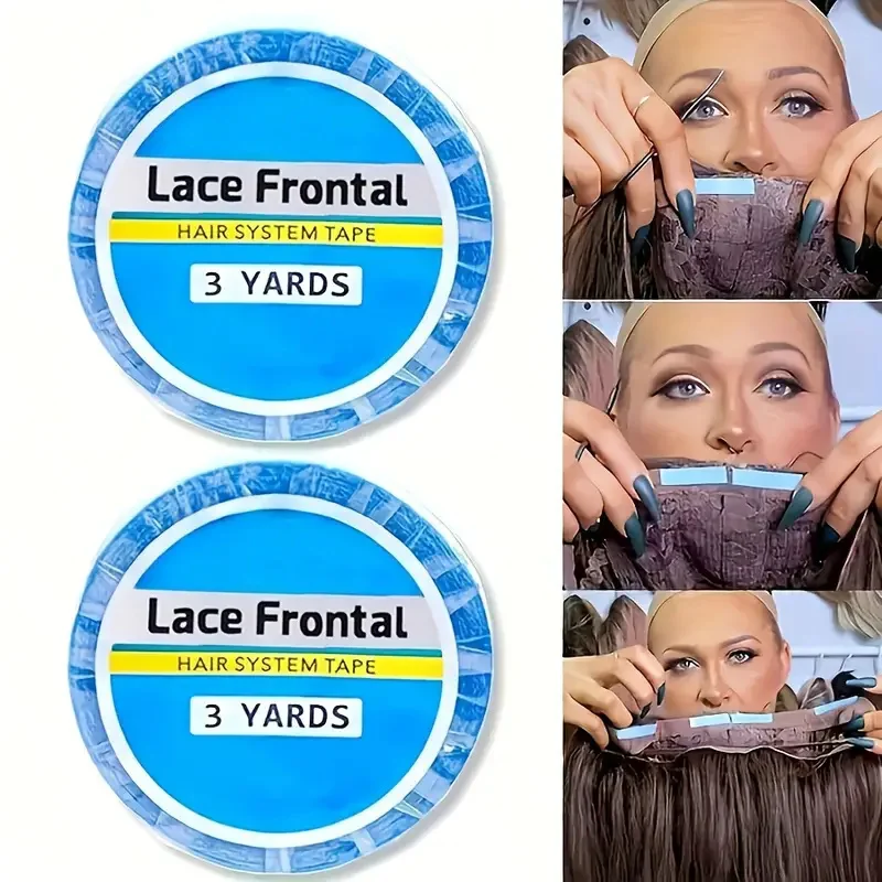 3 Yards/Roll Hair System Tape Double Side Tape Ultra Hold Hair Extension Tapes For Lace Closure Toupee Front Wig