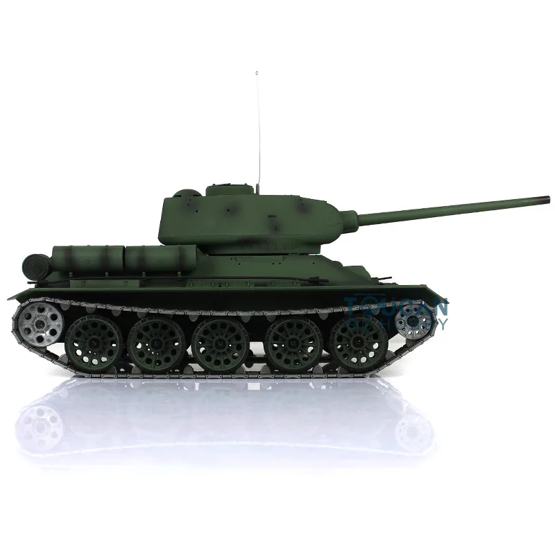1/16 HENG LONG 7.0 업그레이드 메탈 소련 T34-85 FPV RC 탱크 3909 360 °   터렛 트랙 휠 기어박스 원격 조종 자동차 TH17769