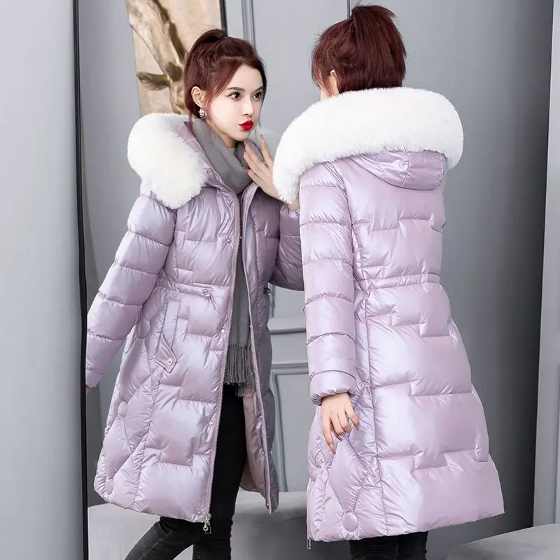 

Women's Oversize Loose Long Warm Vintage Winter Cotton-Padded Jacket Parkas Casual Korean Fashion Female Outwear Clothes O111