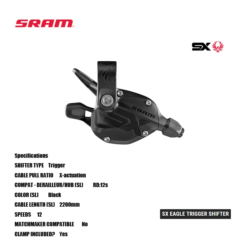 

SRAM SX EAGLE TRIGGER SHIFTER 12SPEED RIGHT SHIFTER Now more Eagle™ options than ever before