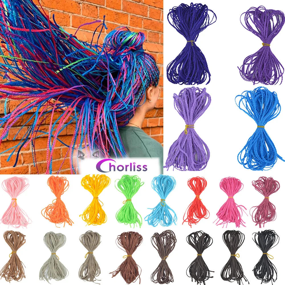 Chorliss Zizi Braids Crochet Box Braids Crochet Hair Bundles Synthetic Hair Extensions Purple Black Pink Brown Zizi Braid Hair 5