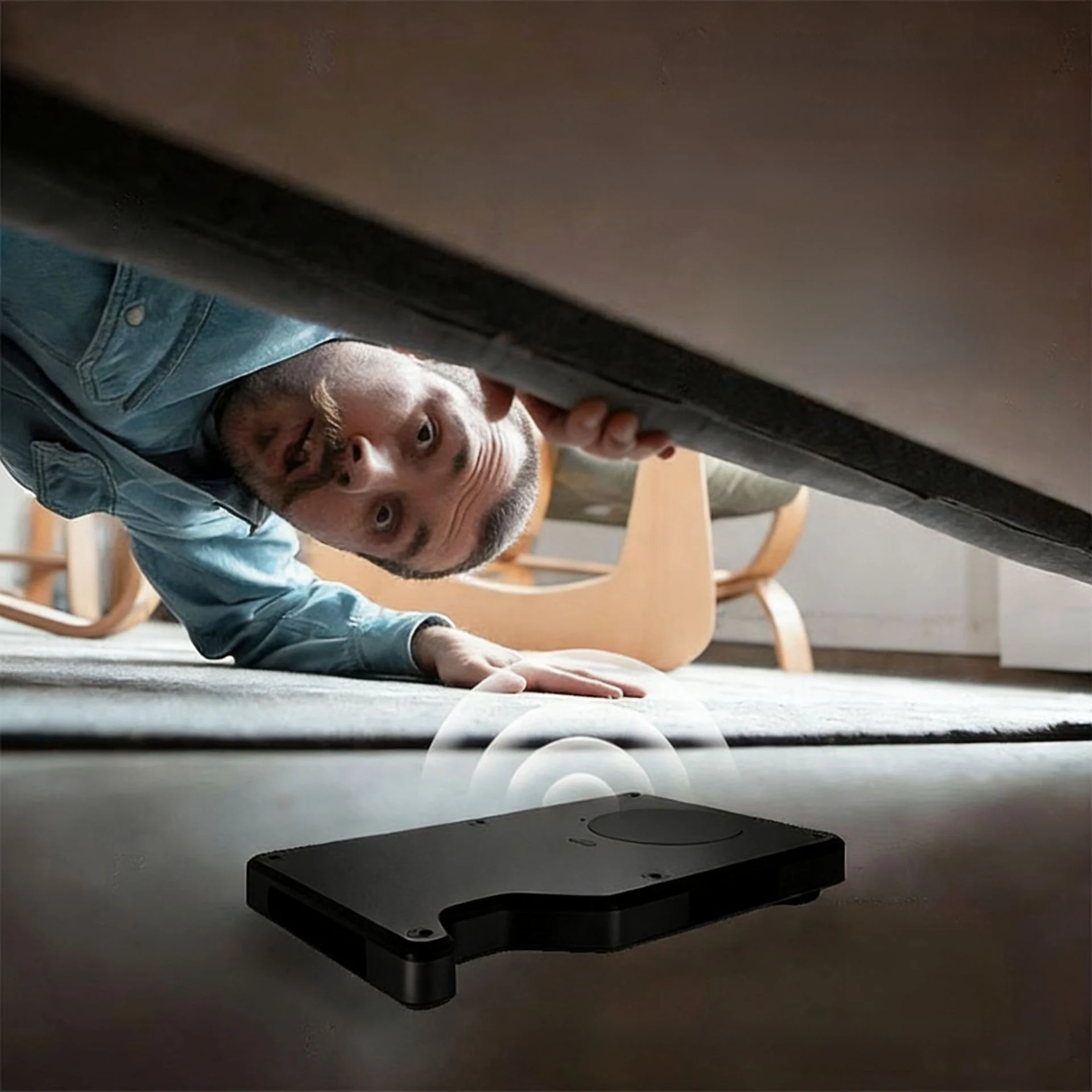 신형 메탈 지갑 내장 트래커 찾기 칩 안티-로스 머니백 알루미늄 합금 소재 남성 스타일 홈 스토리지 접이식