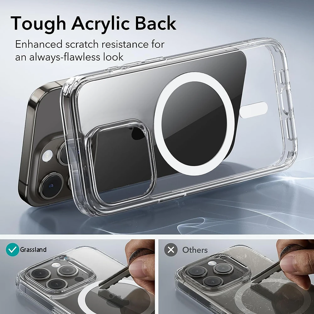 Luxury Magnetic Wireless Charge For Magsafe Case for iPhone 16 15 14 13 12 11 Pro XR XS Max 7 8 Plus Back Cover Transparent Case 4 Luxury Magnetic Wireless Charge For Magsafe Case for iPhone 16 15 14 13 12 11 Pro XR XS Max 7 8 Plus Back Cover Transparent Case 4