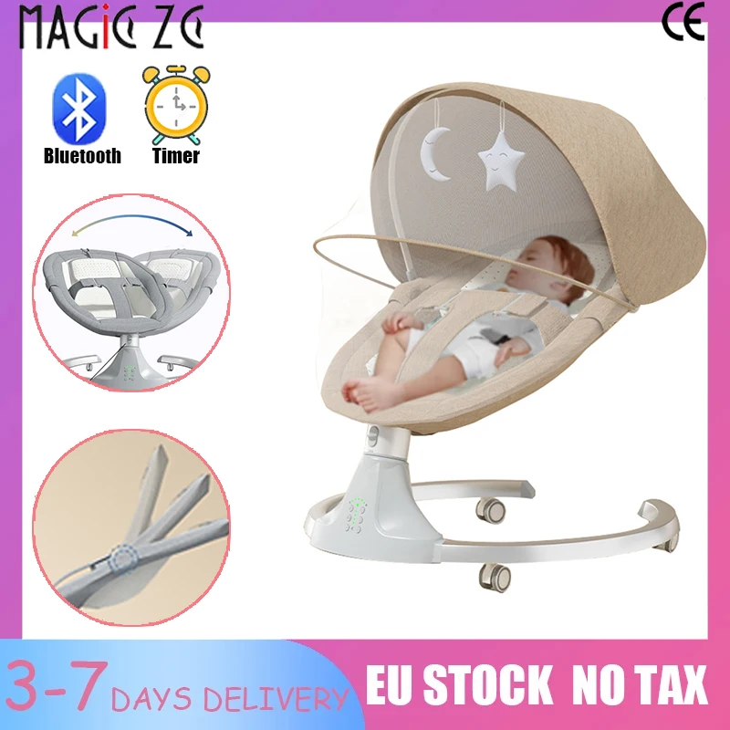 Crib Baby Cradle Baby Electric Swing Chair Newborn Rest Chair Baby Rocking Chair Best Baby Cribs Cot for Newborn Baby Activities