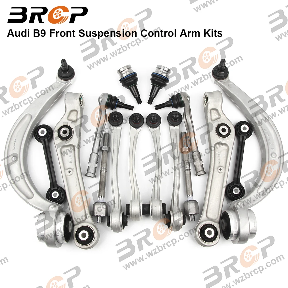 

BRCP Front Suspension Control Arm Ball Joint Stabilizer Link Tie Rod Kits For Audi A4 B9 8W2 8WH 8W5 A5 F53 F57 F5A