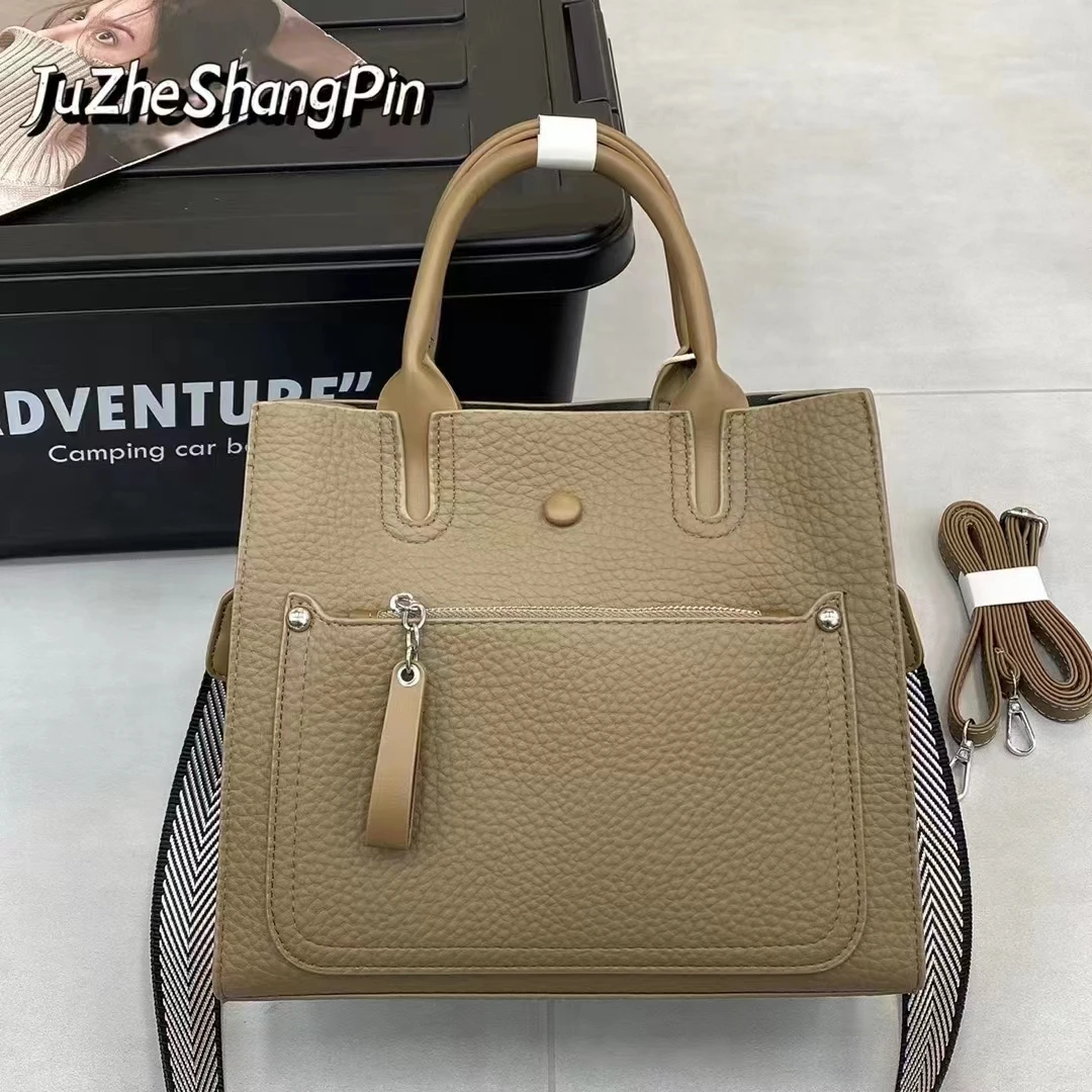 2024 Fashion Women Bag Ladies Handbag Girl Crossbody Bag Pu Leather Causal Luxury Big Capacity Tote Purse Women's Shoulder Bags