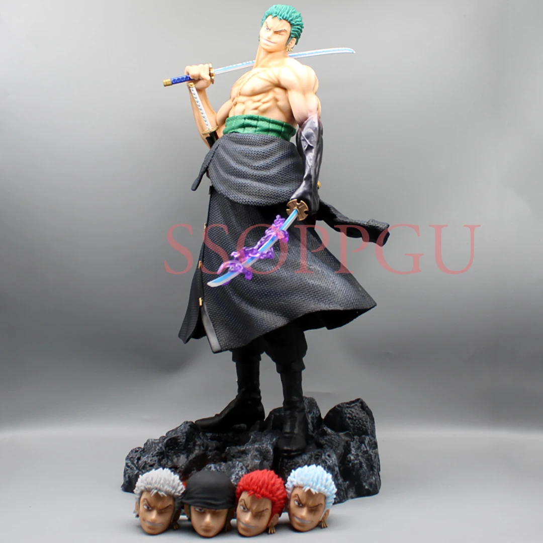 One Piece Figure Roronoa Zoro 50cm PVC Model Anime Figure Collectible –  Music Chests
