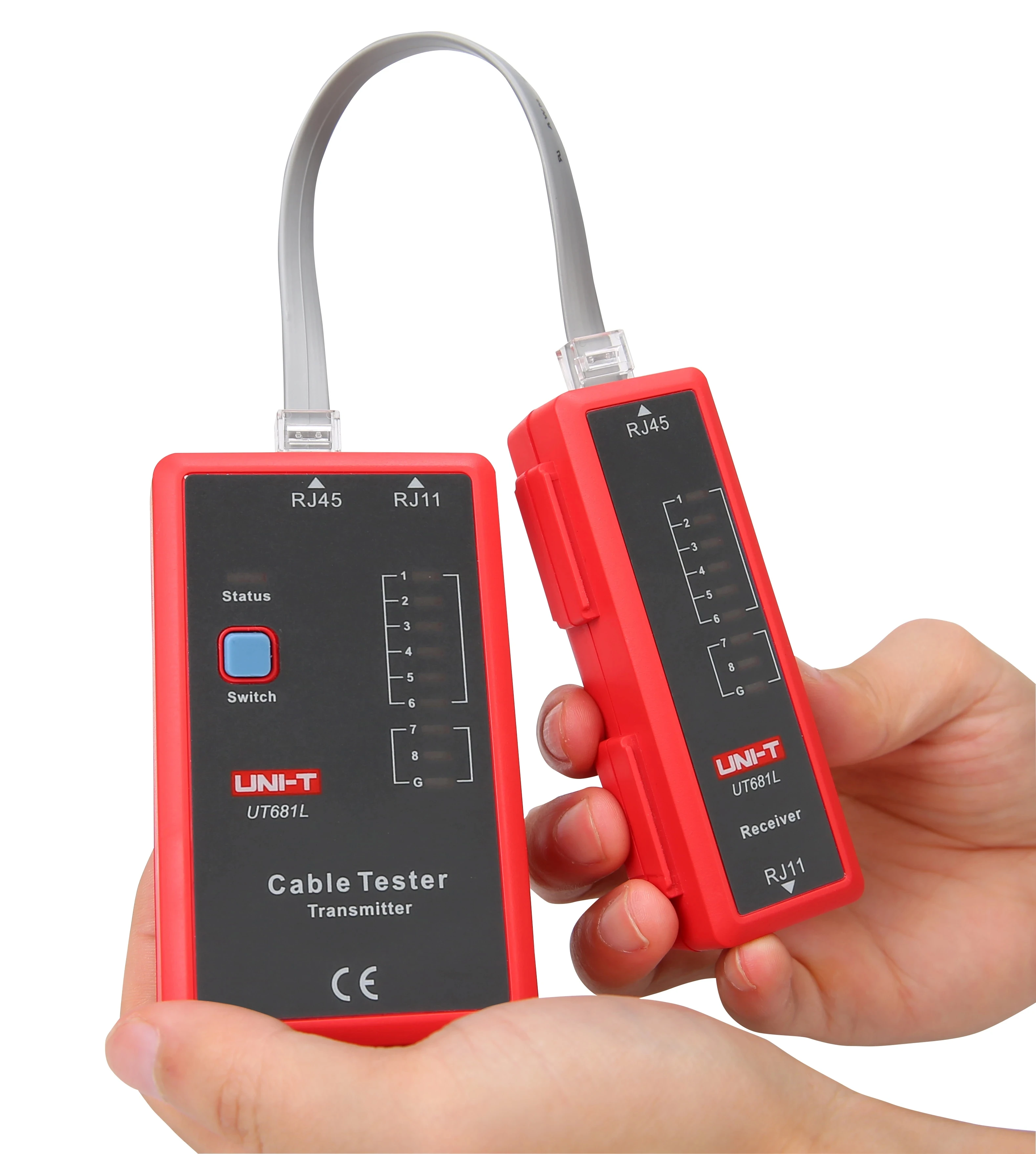 UNI-T UT681L cable tester dual use tester for network and telephone lines RJ45 network line, RJ11 telephone line to line functi 5