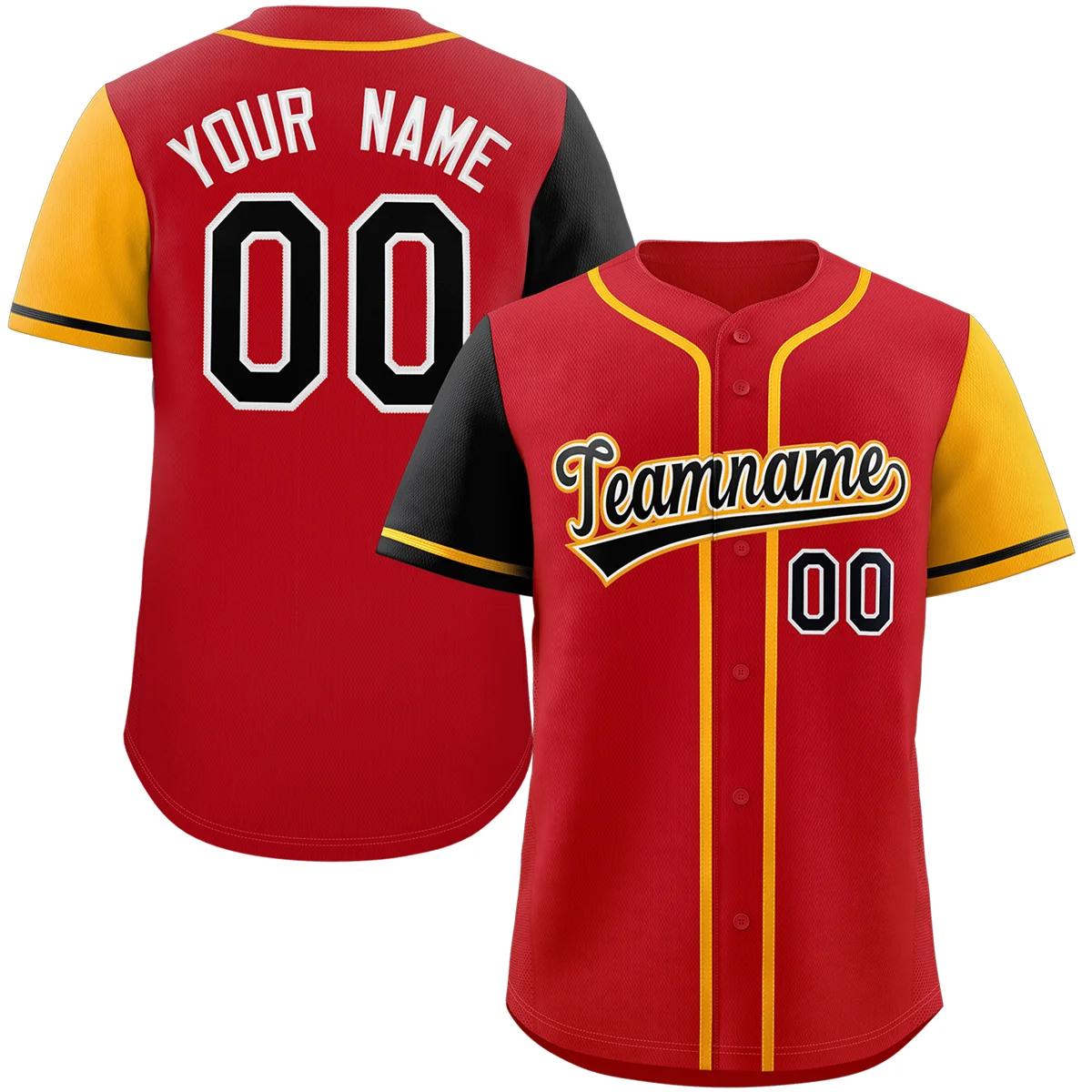 thumbnail image 1 of Camisetas de béisbol personalizadas de manga corta con botones y nombre y número impresos personalizados para adultos y jóvenes que practican estilo libre al aire libre, 1 of 5