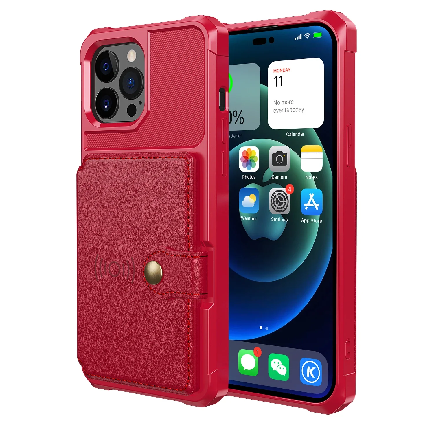Deluxe Magnetic Leather Wallet Phone Case with Stand and Card Slot - Anti-Drop Design
