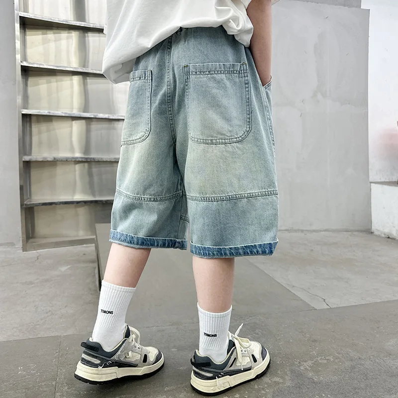 Boys Baggy Jean Shorts Y2K Baggy Jean Shorts For Bo Produktbild-Vorschau 12