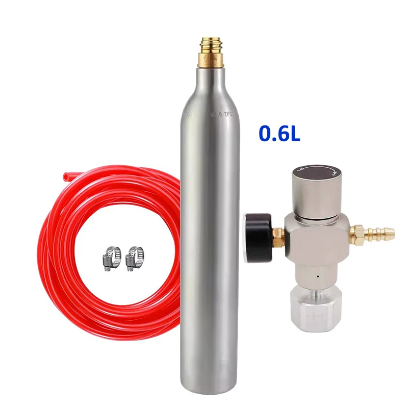 Soda BCarbonated Kit 0.6L Empty Co2 Cylinder & 60Psi Co2 Regulator & 1 ...