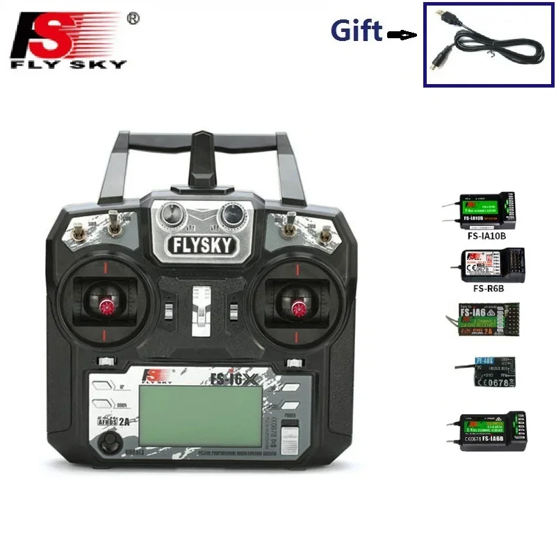 

Flysky FS-i6X 2,4 GHz 10CH AFHDS 2A RC передатчик с приемником IA6 iA6b iA10B для телефона