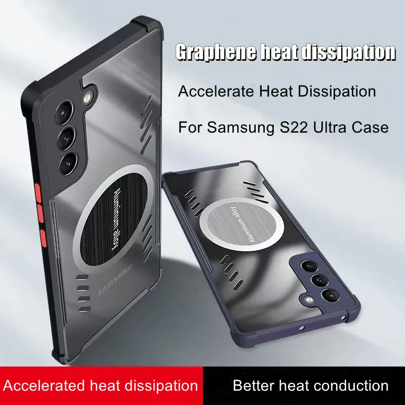 

Охлаждающий чехол для Samsung Galaxy S23 Ultra S22 Plus S22 Ultra S21 Plus