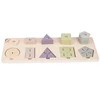 Wooden Puzzles Matching Panels Children's Educational Toys Puzzle Demonstrator Montessori Teaching Aids Geometries Panels 5