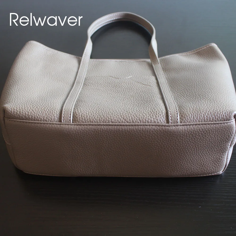 Relwaver genuine leather handbag for women 2024 summer big capacity tote bag fashion commuting ladies hand bag brief women bag