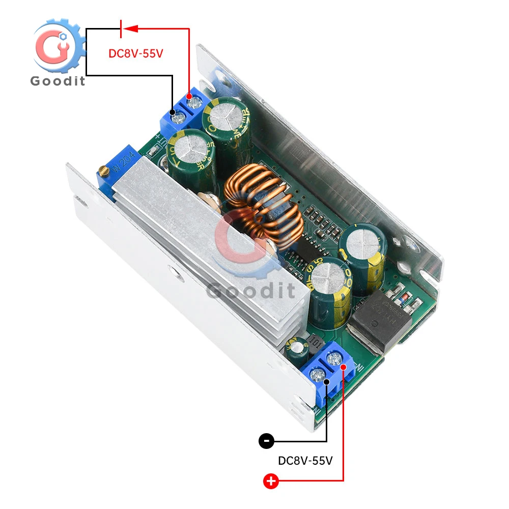 DC-DC 15A 200W Synchronous Buck Converter Step-down Power Module 8-60V