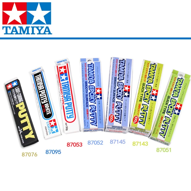 Tamiya Epoxy Putty 25G quick type,putty white, putty basic, Compound Coarse  Fine Finish, Modeling Wax, Craft Bond