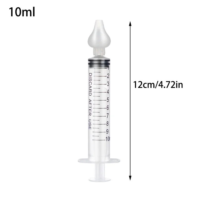 1/2/4 pcs Baby Nose Clean Needle Tube Infant Nasal Aspirator Cleaner 10ML Rhinitis Nasal Washer nasal aspirator nasal irrigator