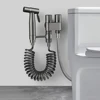 Handheld Toilet Bidet Faucet Sprayer Stainless Steel Bathroom Bidet Spraye Set Hand Sprayer Shower Head Self Cleaning No Punch 2