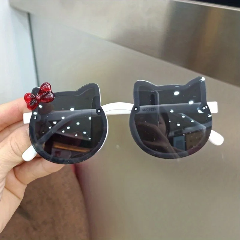 Children's Glasses Fashion Trendy Baby Girl Cat Ear Cartoon Beach Travel Decoration