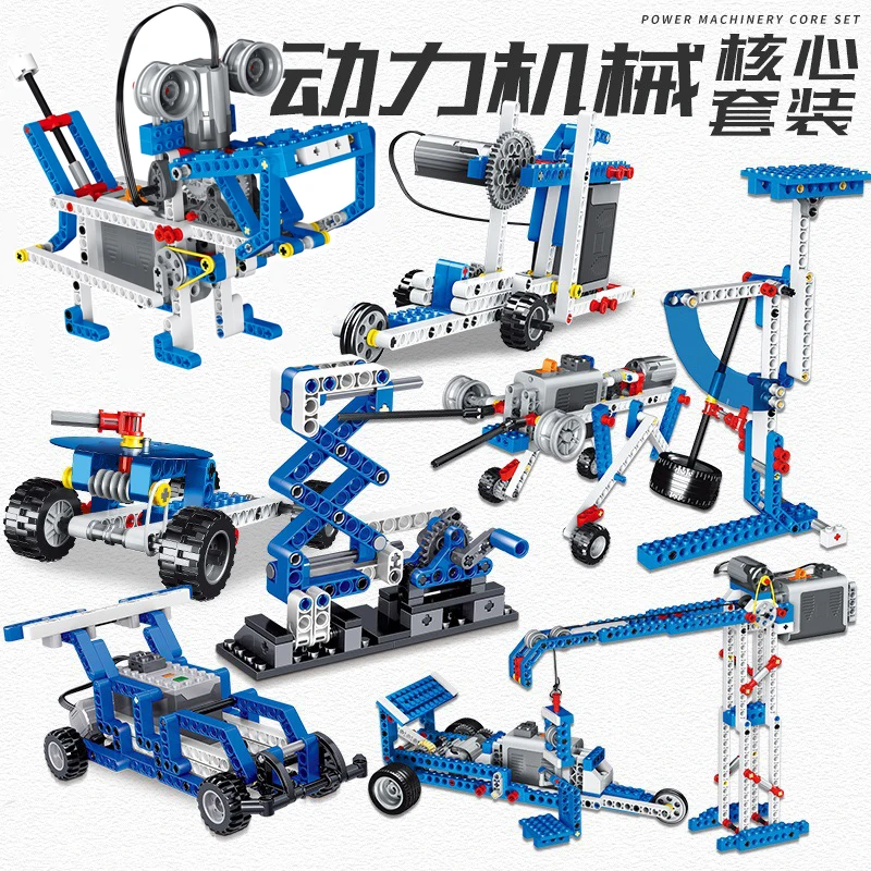 

High-Tech Parts MOC Brick Educational School Learning Building Block Power Punction Teaching Tools 9686 Compatible With LEGO