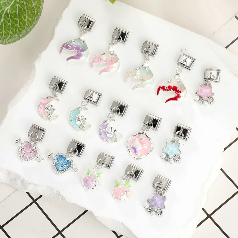 Pink Jewelry Stainless Steel Link