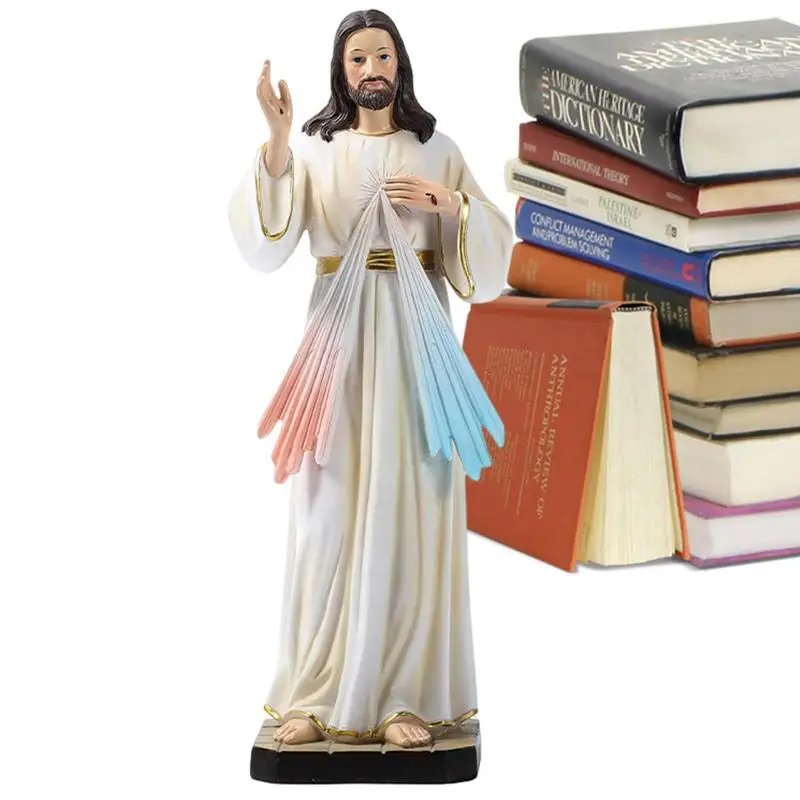 

Jesus Statue Religious Statue Decor Christian Garden Décor Religious Decorations With Raise Hand Design For Home Holy Christus