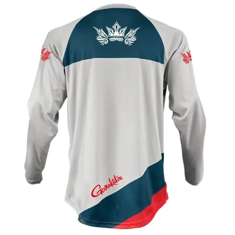 통기성 땀 방지 낚시 티셔츠 야외 자외선 차단 사이클링 스포츠웨어 편안한 낚시 티셔츠