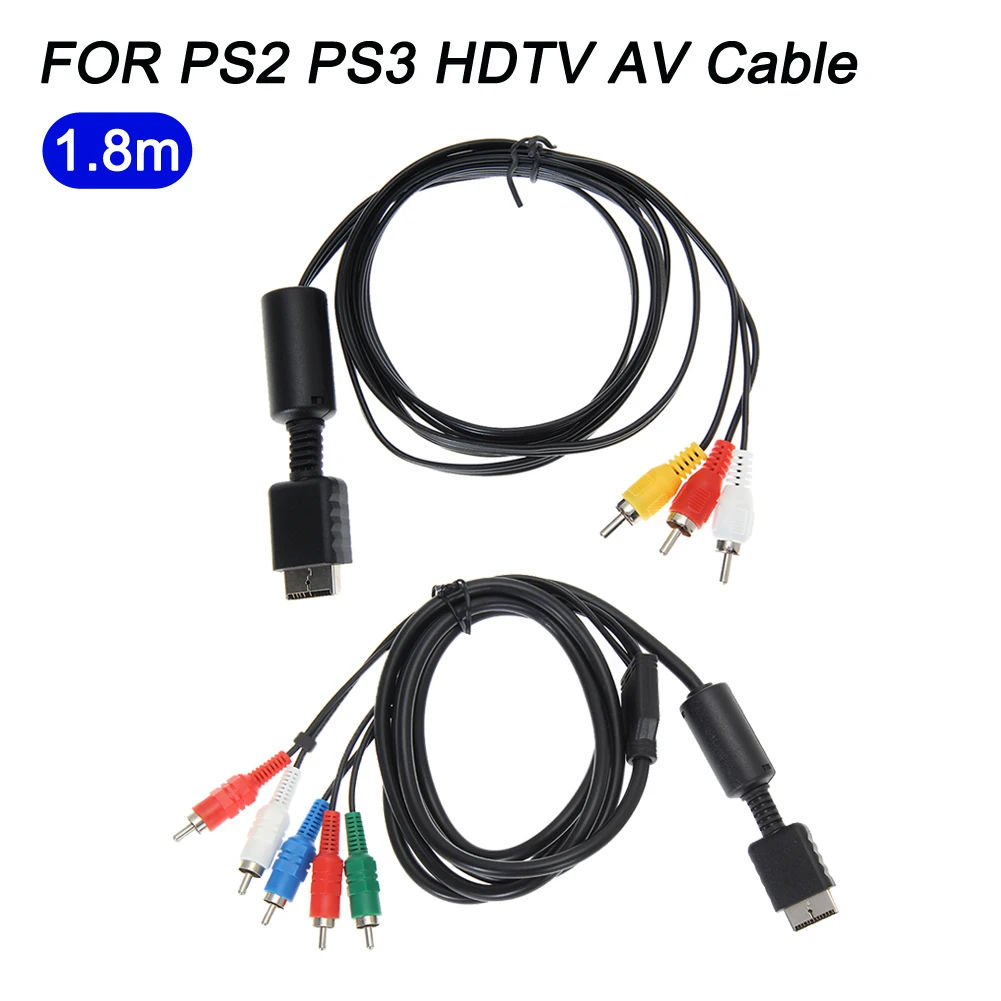 Câble Av De 1.8m Pour Coordinateur Audio Vidéo Hdtv Vers Rca Pour Ps2