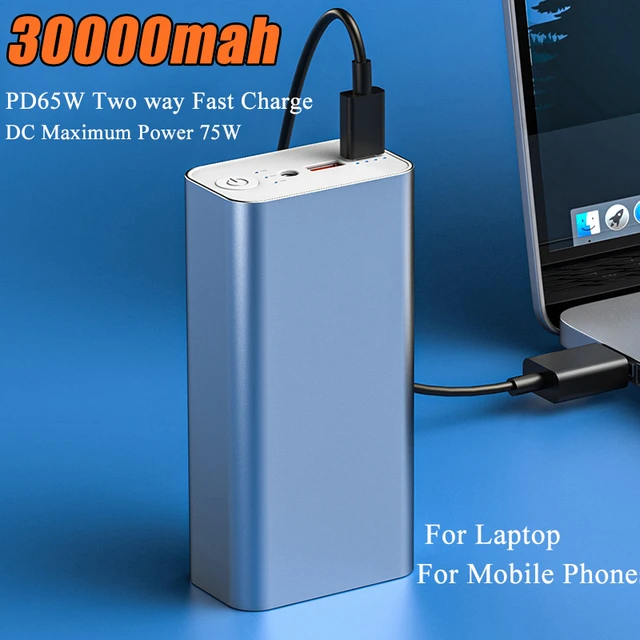 Usams-batería Externa Portátil De Carga Rápida, Cargador De Teléfono De  30000mah, 65w, Pd, Para Iphone, Ipad, Xiaomi, Huawei - Batería Externa -  AliExpress