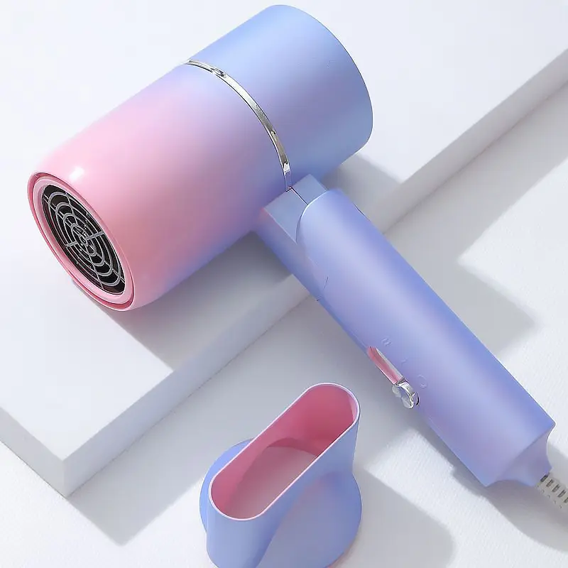 Negative ion hair dryer fast drying collagen hair care with overheat protection suitable for home and travel