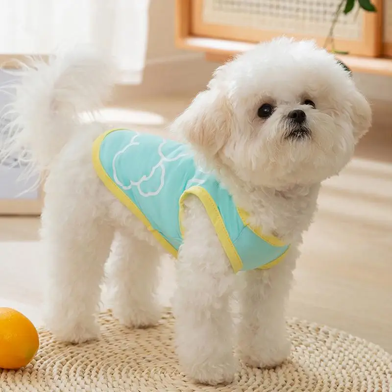반려견용 쿨링 조끼, 소형견용 소프트 강아지 셔츠, 치와와 의류, 데일리 웨어 스포츠용, 여름