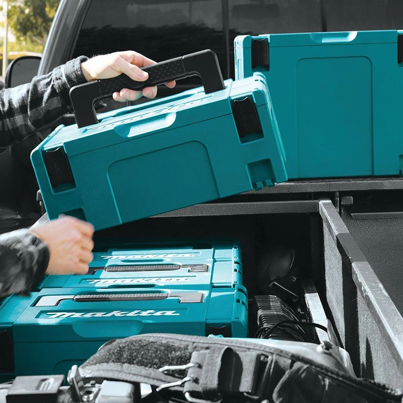 Makita MAKPAC Interlocking Case Stacked Combined Multi-layer Electric Drill  Multi-functional Portable Equipment Storage Box