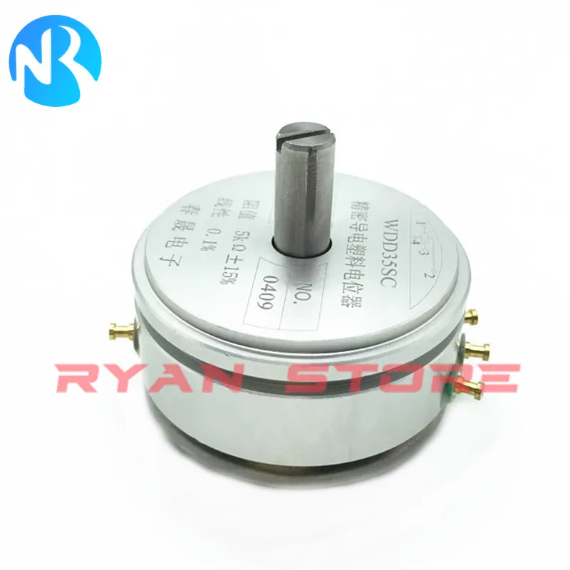 

1PCS 100% New Precision Conductive Plastic Potentiometer WDD35SC 1K 2K 5K 10K Linear 0.1% 4Pin Switch