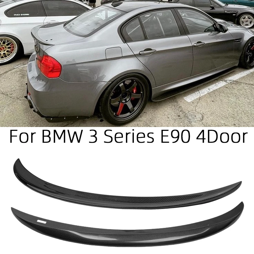 For Bmw 3 Series E90 4door P Style Carbon Fiber Rear Spoiler Trunk Wing