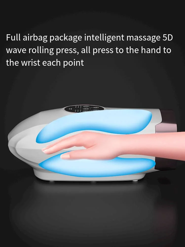 Wireless Electric Hand Massager with Heating Air Compression 6 Levels Pressure for Hands Arthritis Pain Relief Finger Numbness 3