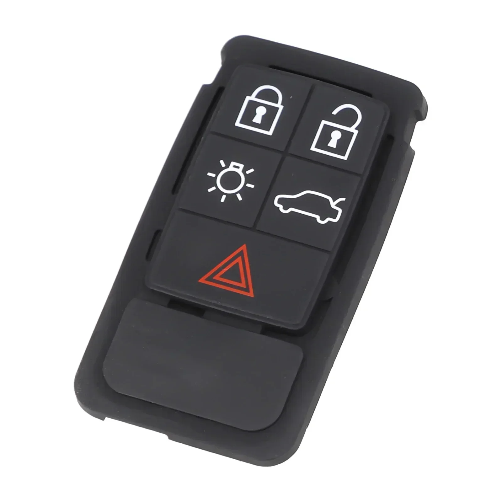 1Pc 5 Button Remote Key Fob Pads Black Rubber Car Key Housing Button Board Car Accessories For Volvo XC60 XC 70 V70 S60 S80 key case,key case cover,car key shell,car key pad