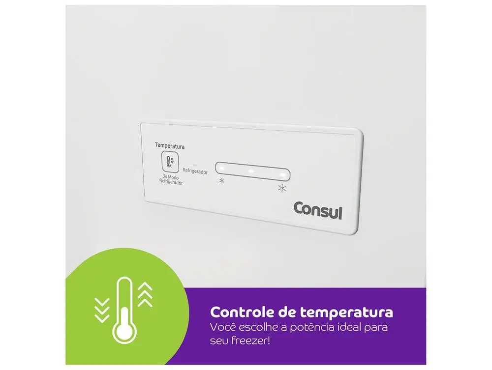 Freezer Horizontal Consul 2 Portas 528L CHB53MB - 220V 3