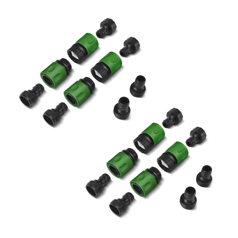 

Garden Quick Connect Release Water Hose Fittings Plastic Connectors, Male & Female 3/4 Inch GHT 40Pcs