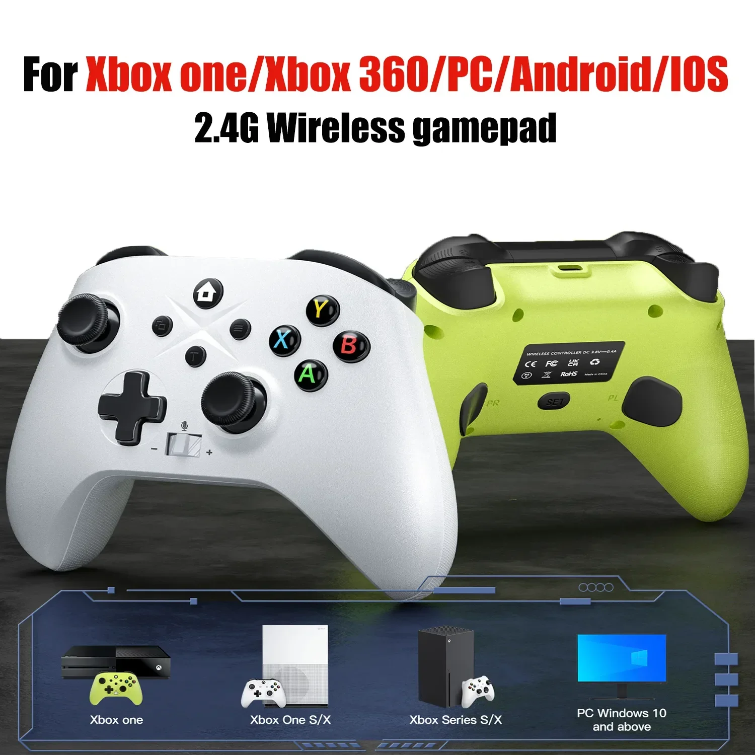 Microsoft Xbox One Wireless Controller v2 (Jaune) - Manette PC - Garantie 3  ans LDLC