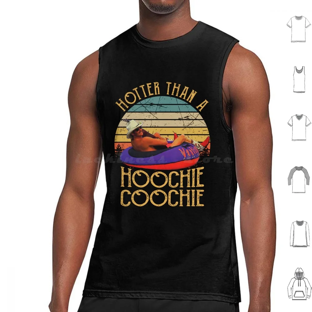 

Hotter Than A Hoochie Coochie Alan Vintage Retro Style Tank Tops Vest Sleeveless Hotter Than A Hoochie Coochie Alan Vintage