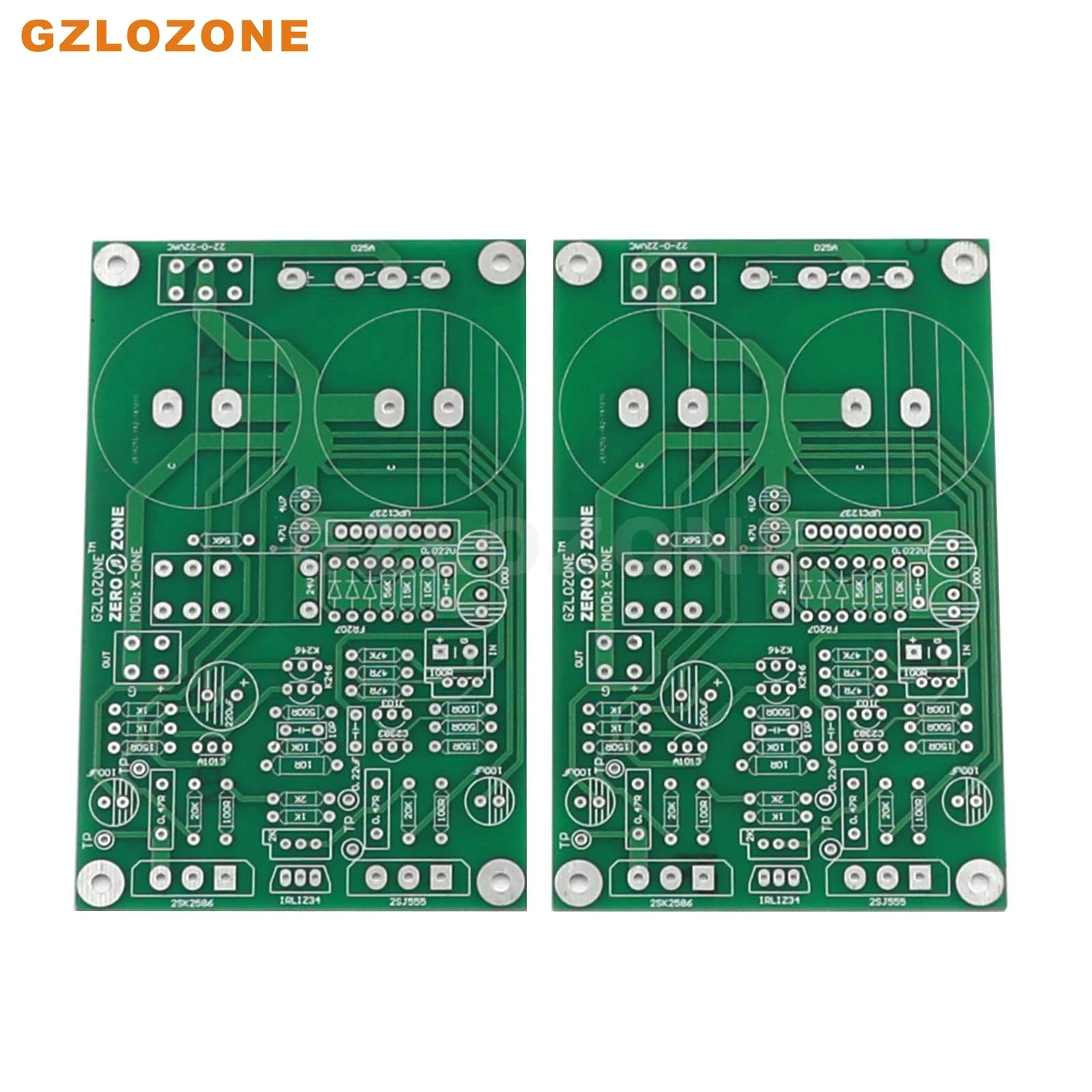 

2 Channel ZEROZONE X-ONE FET+BJT+MOS Class A or AB Power amplifier bare PCB 5W Or 30W