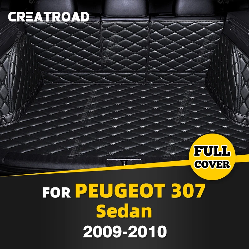 

Автомобильный коврик для багажника с полным покрытием для PEUGEOT 307 Sedan 2009 2010, Накладка для багажника автомобиля, подкладка для груза, защитные аксессуары для интерьера