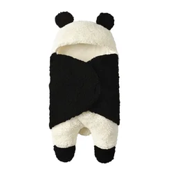 Baby Sleeping Bag Ultra-Soft Fluffy Fleece Newborn Receiving Blanket Infant Boys Girls Clothes Sleep Panda Nursery Wrap Swaddle