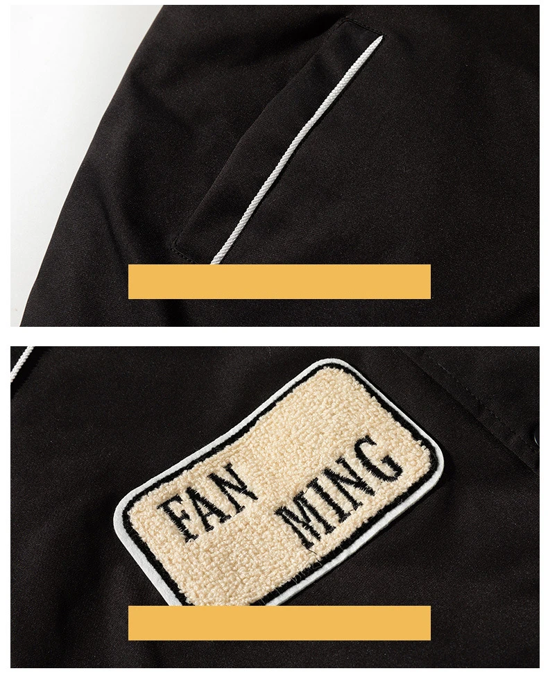 Retro Letter Embroidered Thin Bomber: Men's Street Windbreaker - true deals club